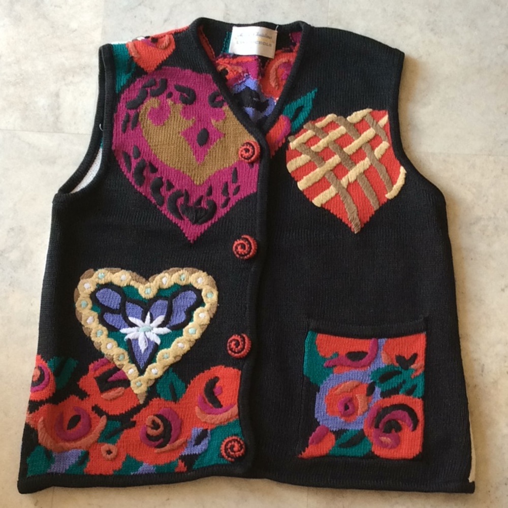 Vintage Knit Art Vest Marisa Christina